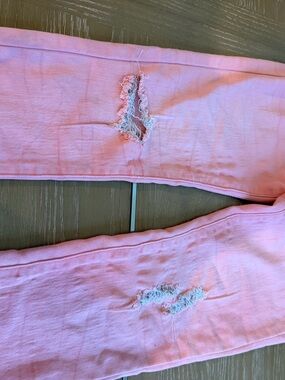 Forever 21 Pink Tie-Dye Denim Jeans